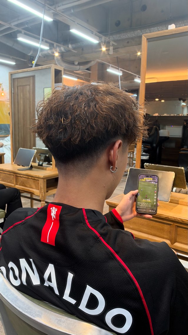 ショート 飯田 雷晟のヘアスタイル