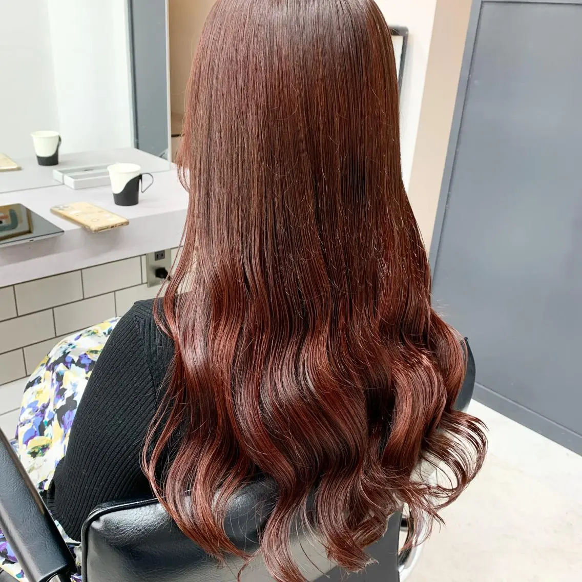 ロング カラー ブリーチ カシス ブリーチなしカラー ピンクカラー 韓国風ヘア 🌸MAYU🌸 ハイトーン➕レイヤーのヘアスタイル