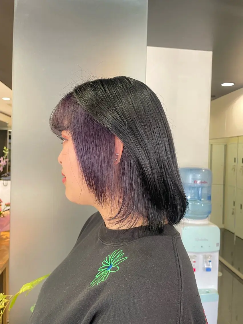ショート カラー ヘアカラー トリートメント ハイトーン/レイヤー 似合わせ・ユキノのヘアスタイル