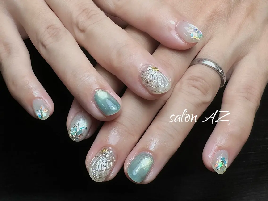 ネイル フットネイル オフィスネイル ハンドネイル salon AZのネイルデザイン