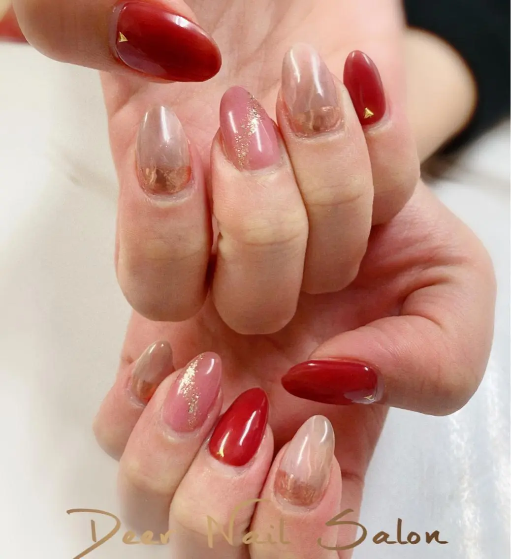 ネイル ハンドネイル Peachy 🍑のネイルデザイン