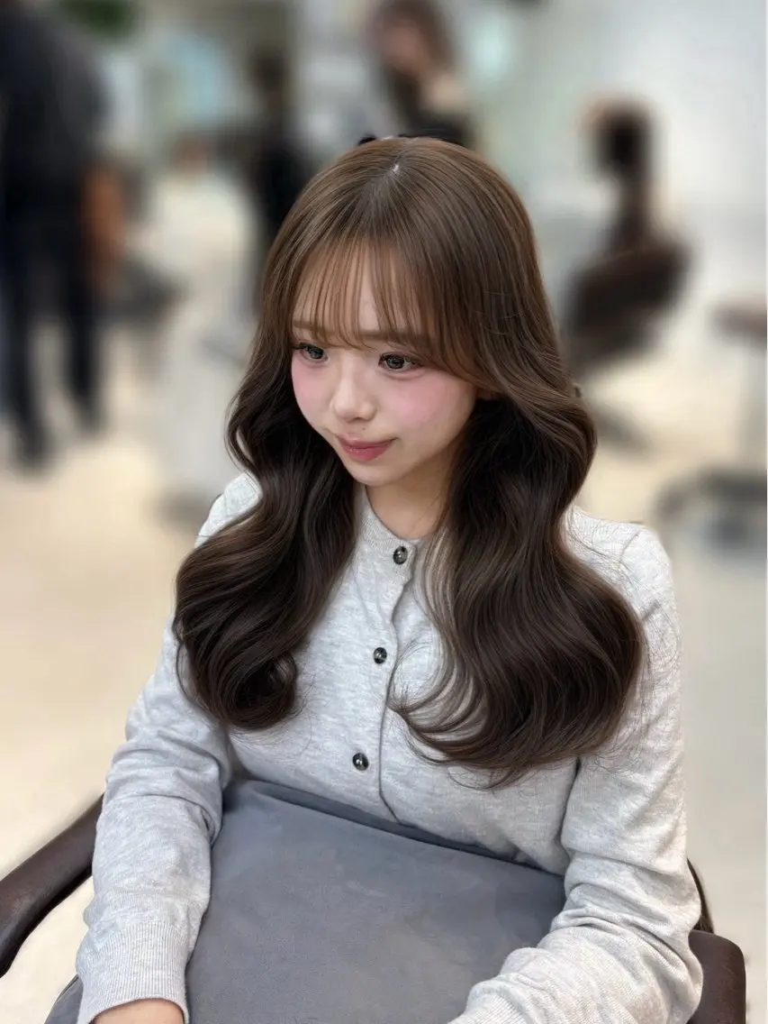 🎀ガーリー似合わせカット×透明感カラーコース🫧🤍5STEP TOKIOtreatment［🧴しっとりコース⟡.］の写真