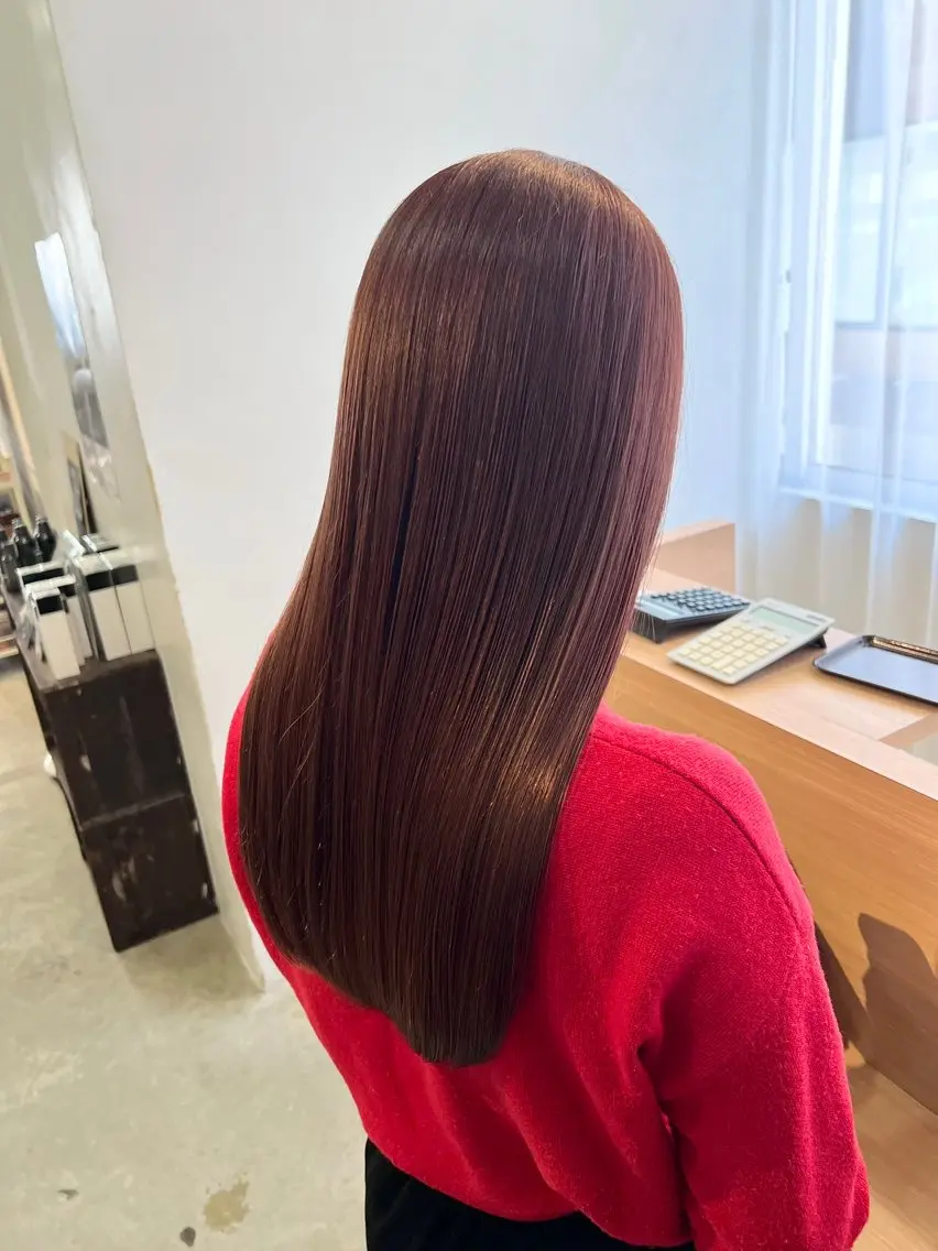 ロング カラー 髪質改善 トリートメント カット ヘアカラー トリートメント タカハシ ハヤトのヘアスタイル