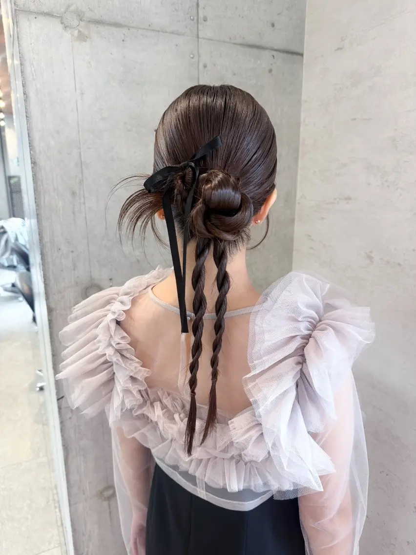 ヘアアレンジ ヘアセット 🎀ヘアセット/艶髪 /はやしほのか🎀のヘアスタイル