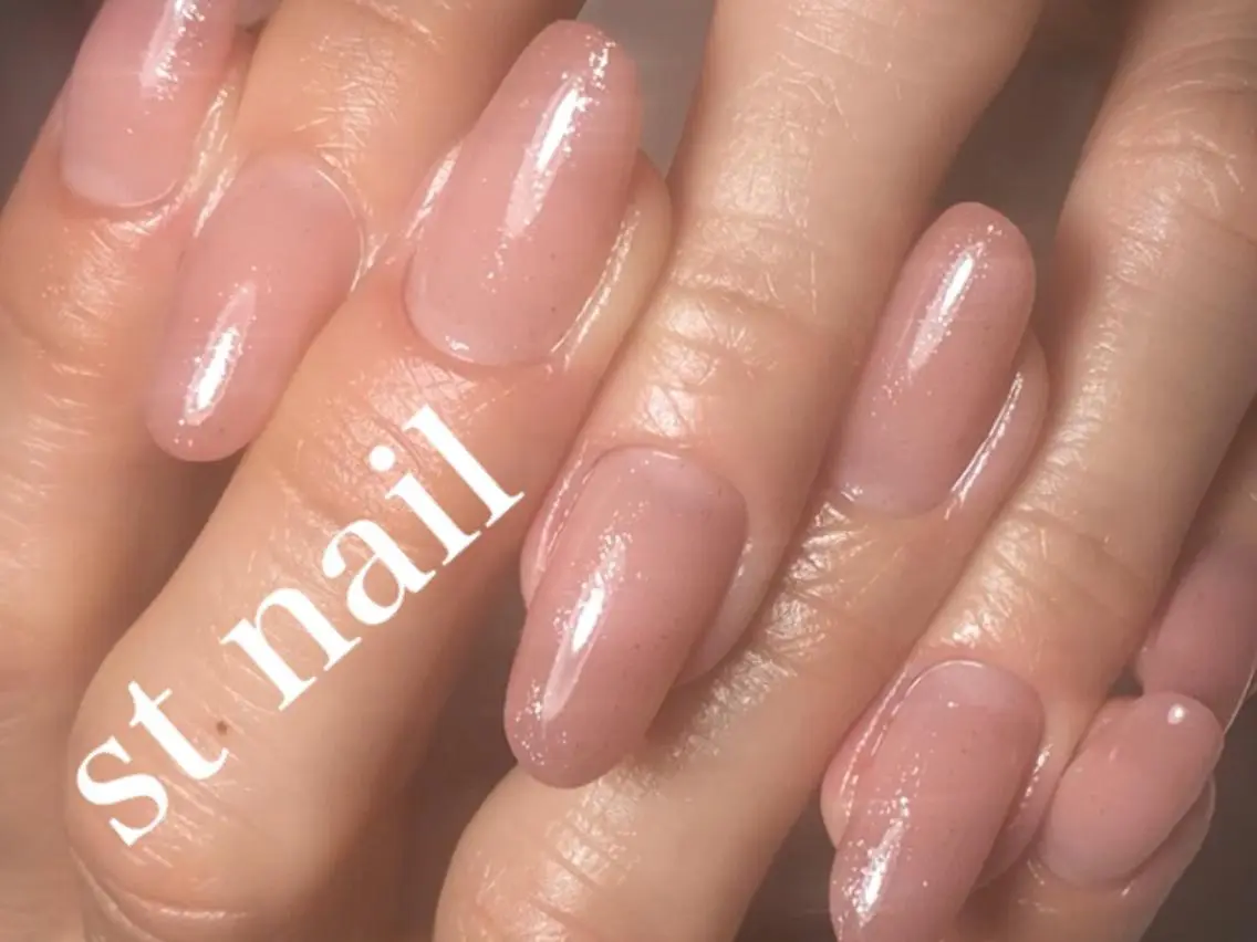 ネイル オフィスネイル シンプルネイル ストーンネイル st nailのネイルデザイン