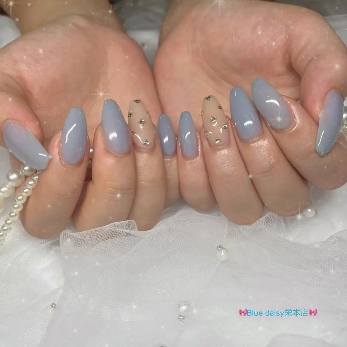 ネイル ストーンネイル BlueDaisy 栄本店のネイルデザイン