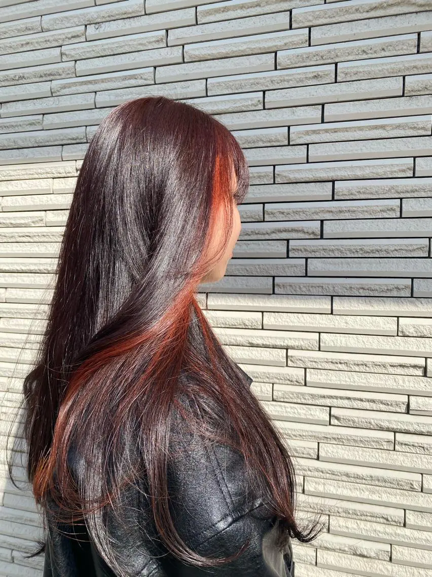 普段のヘアスタイルに変化を付けたい方へ‼️💜カット+ブリーチありのインナーカラー+全体カラー🩷の写真