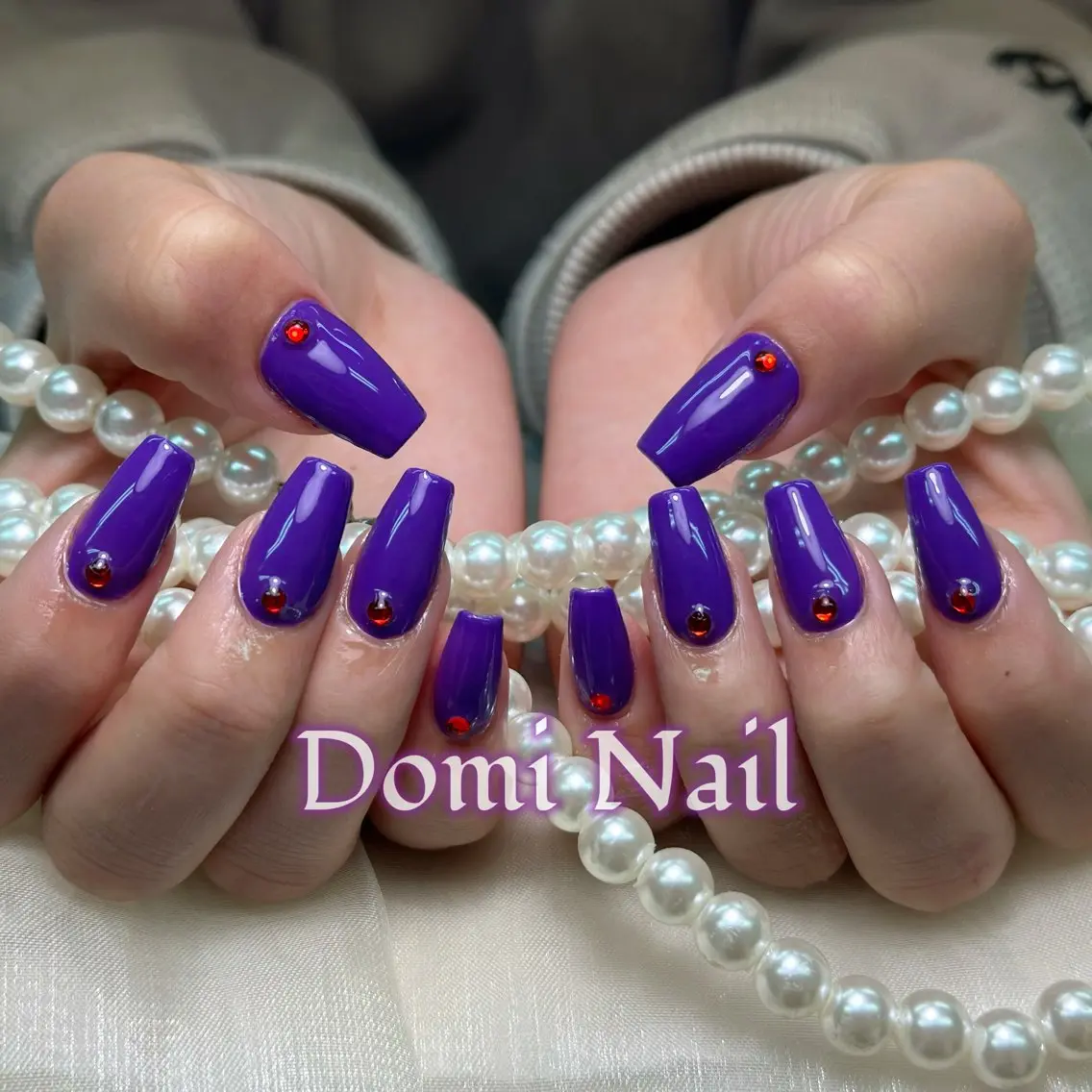 ネイル ワンカラーネイル ハンドネイル Domi Nail Salonのネイルデザイン
