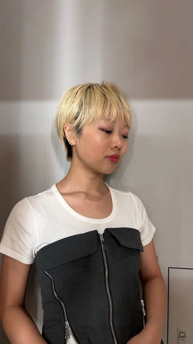 ショート ショートレイヤー レイヤーカット ショートヘア トリートメント カット トリートメント 🌿ボブ パーマ高橋啓太🌿のヘアスタイル