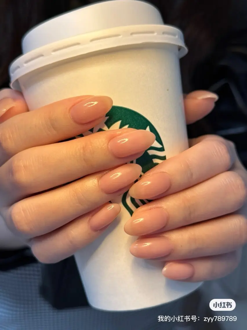 ネイル アートネイル オーロラネイル チークネイル フレンチネイル ガラスフレンチ ハンドネイル 🎀🎀YooLi Nail Salonのネイルデザイン