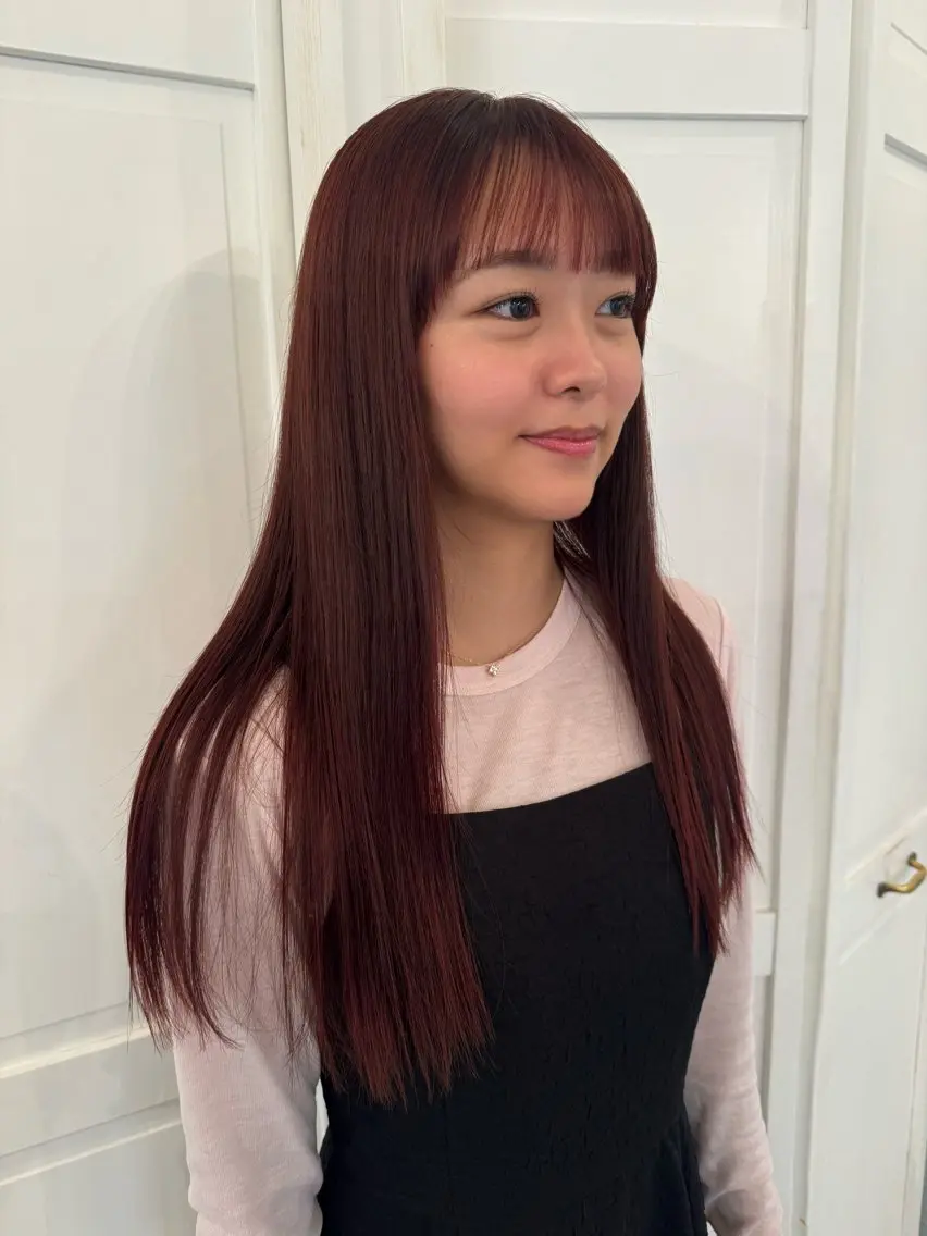カラー カット ヘアカラー ブリーチカラー🎀 韓国風/寺門美優のヘアスタイル