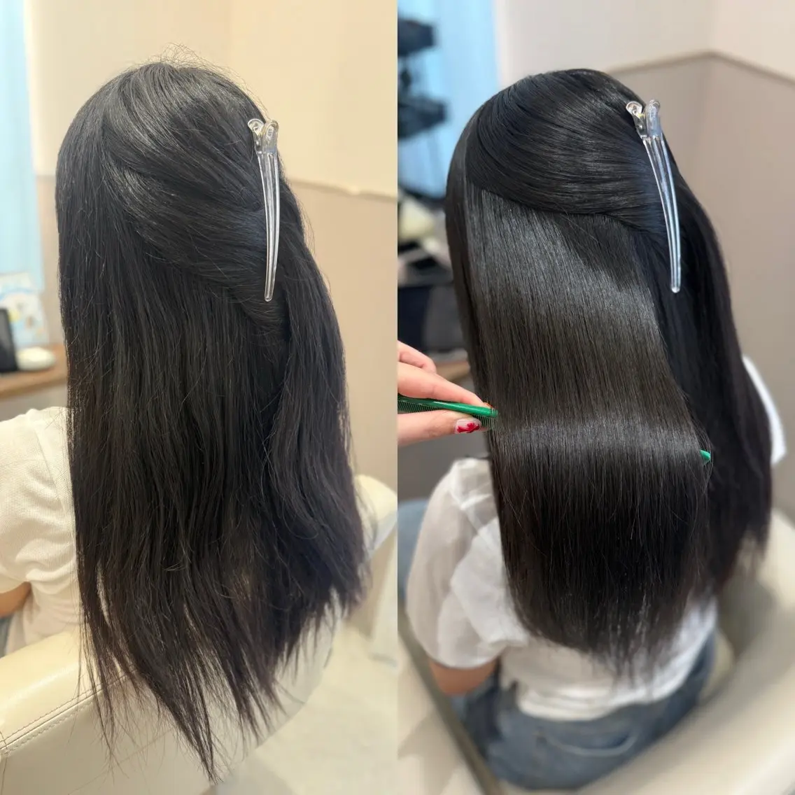 ロング 縮毛矯正 カット 縮毛矯正 トリートメント 岡嶋乃愛/layer cut🌈南船橋のヘアスタイル