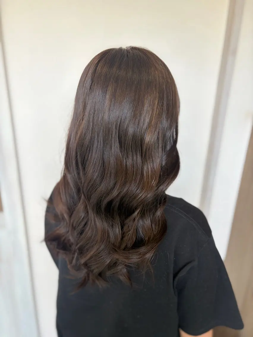 カラー ブラウンカラー ココアブラウン ヘアカラー 杉森 蘭琉のネイルデザイン
