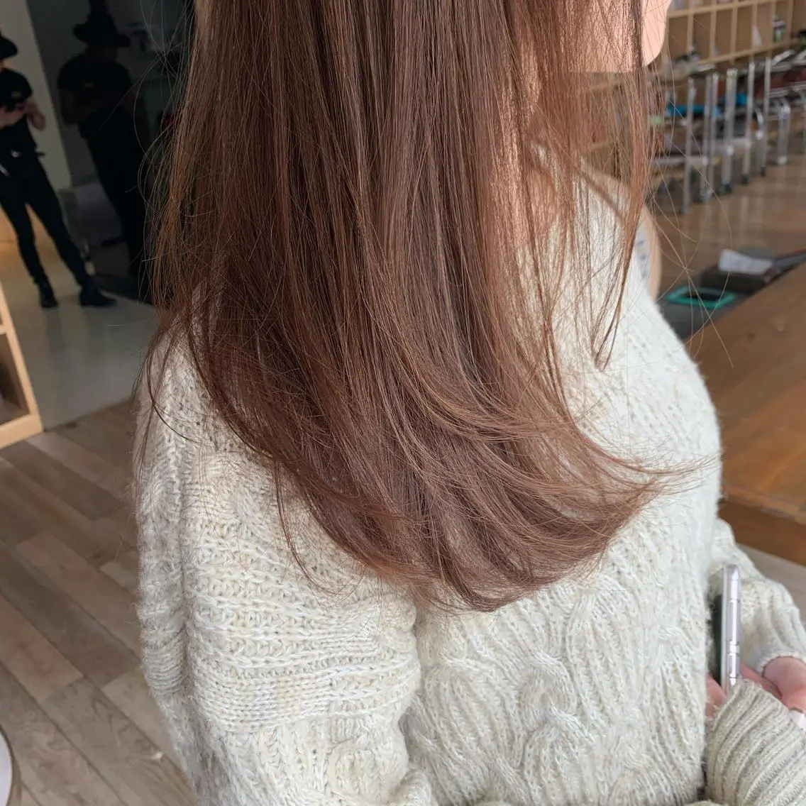 セミロング カラー ベージュカラー レイヤーカット ひらやま りょういちのヘアスタイル