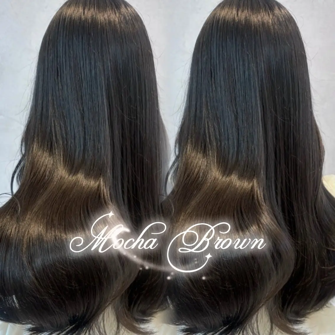 ロング カラー ヘアアレンジ ブラウンカラー モカブラウン ヘアカラー トリートメント 韓国/池袋ワンカラー 🖤kaede🖤のヘアスタイル