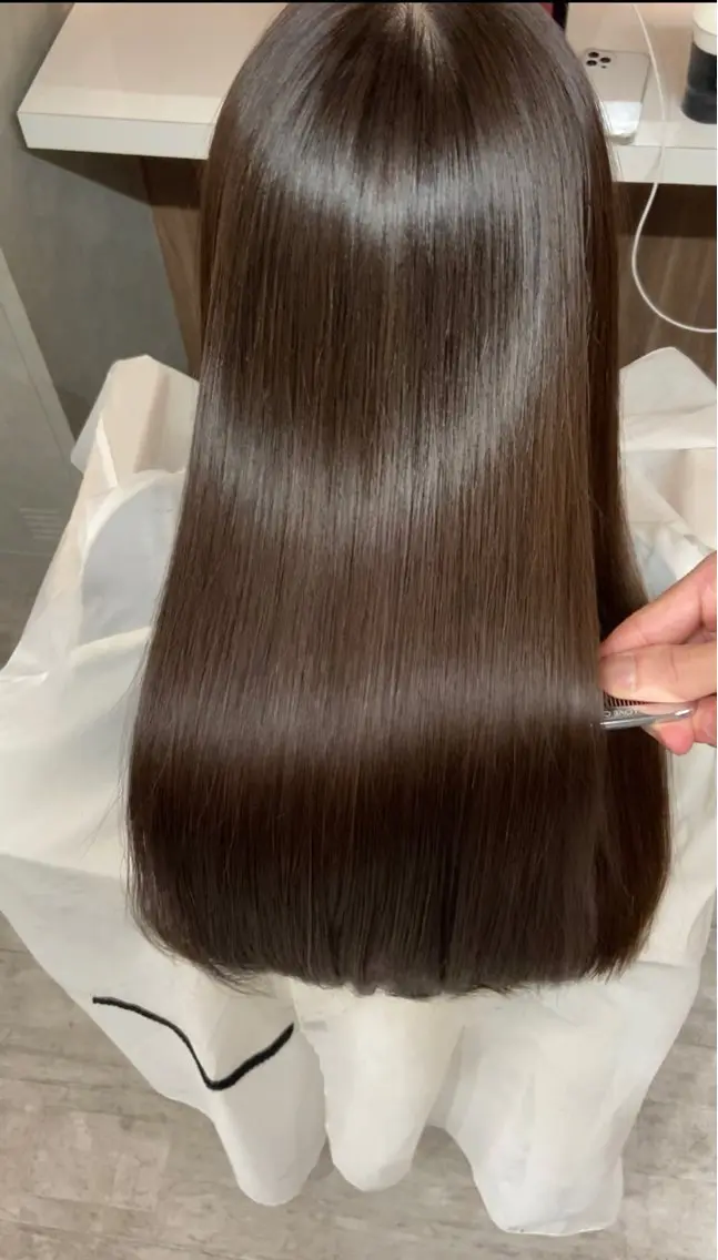 【✨艶髪✨】美髪矯正＋髪質改善トリートメント(カット無し、ブリーチ毛＋5000円)の写真