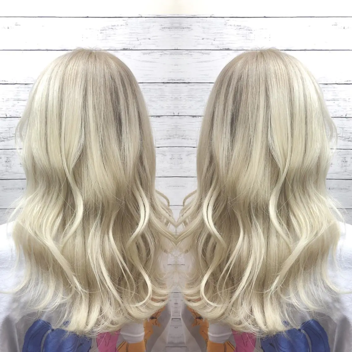 セミロング カラー ブリーチ ヘアカラー ヘアセット 韓国ヘア🤍髪質改善 🇰🇷AKANEのヘアスタイル