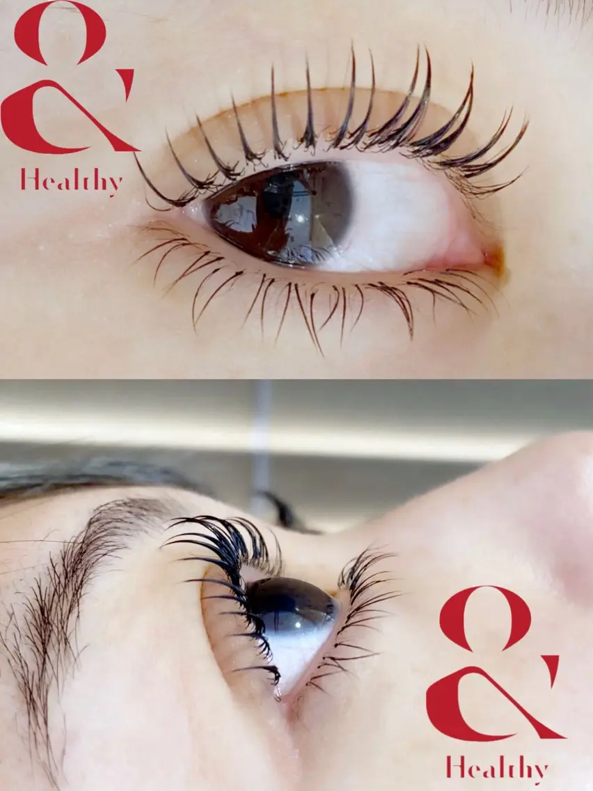 ✴️新技術【&healthy】✴️（エクステ&パーマ）80本8400円　100本8900円の写真