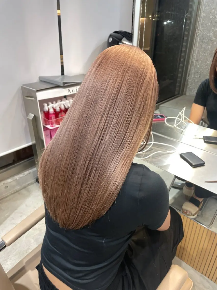 ロング カラー ベージュカラー ブラウンカラー ブラウンベージュ ミルクティーベージュ カットモデル募集 /RIOのヘアスタイル