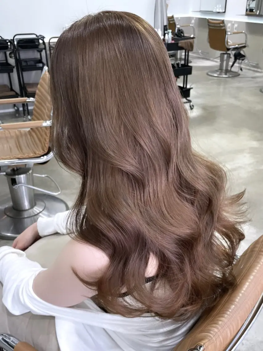 ロング City/louwe 韓国レイヤーカットのヘアスタイル