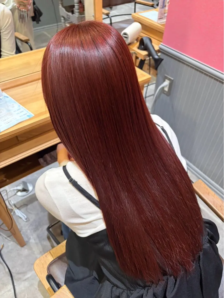セミロング カラー ブリーチ ブリーチなしカラー 髪質改善 ヘアカラー 梅田茶屋町/ 井上翔馬のヘアスタイル