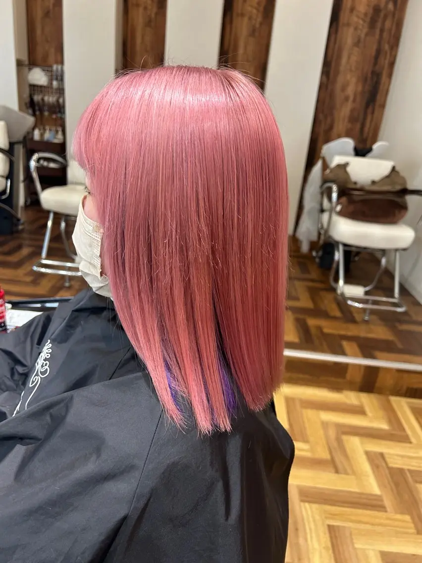 ミディアム ヘアカラー トリートメント 福森 みずきのヘアスタイル