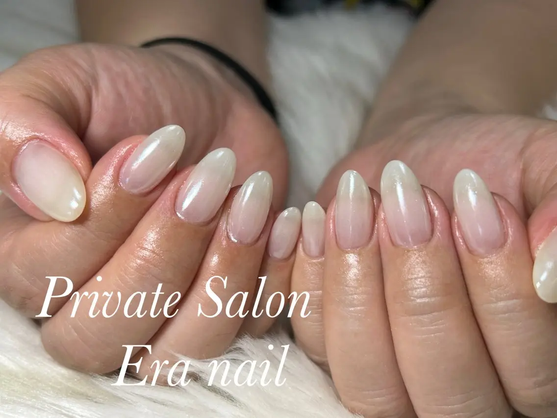 ネイル ミラーネイル ワンカラーネイル ハンドネイル Era nailのネイルデザイン