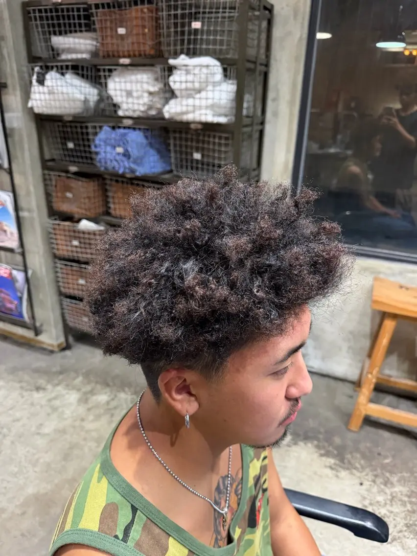 パーマ メンズ パーマ 都築 愛翔のヘアスタイル