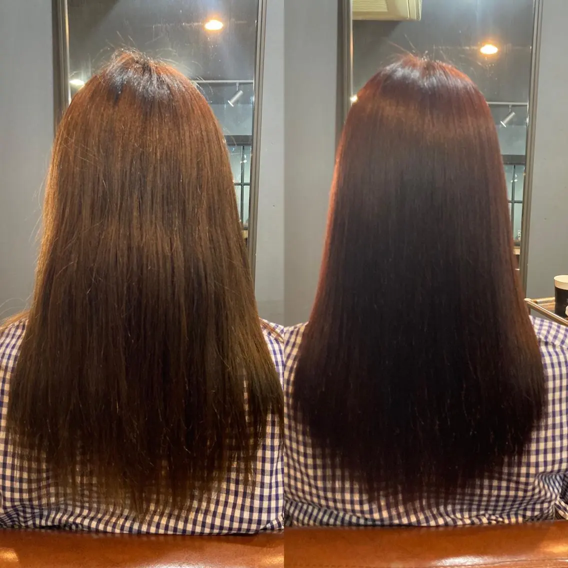 ロング ピンクブラウン ボブ くせ毛 髪質改善 ロング ヘアカラー 縮毛矯正 トリートメント FUGO原宿【代表】 髪質改善/イイヌマのヘアスタイル
