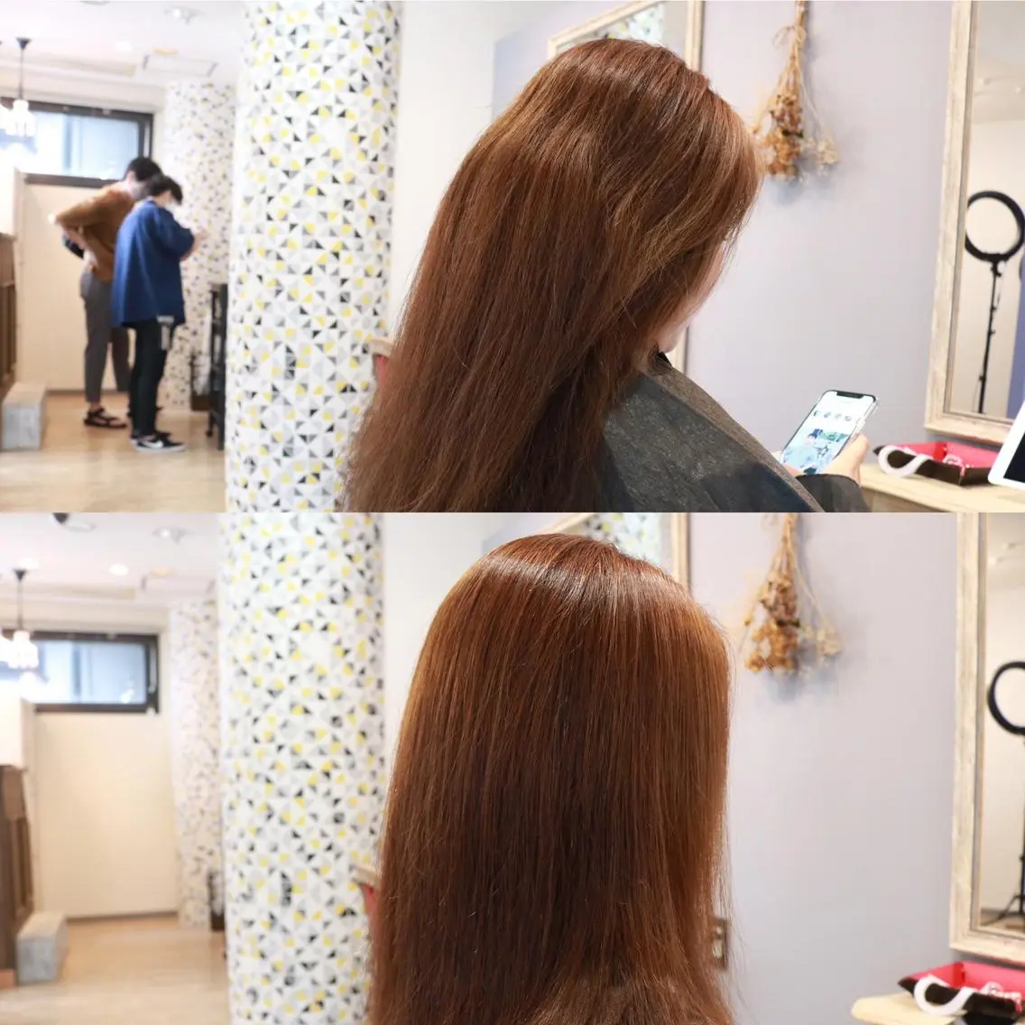 ミディアム 透明感カラー🇰🇷 レイヤー✨桑原 研太のヘアスタイル