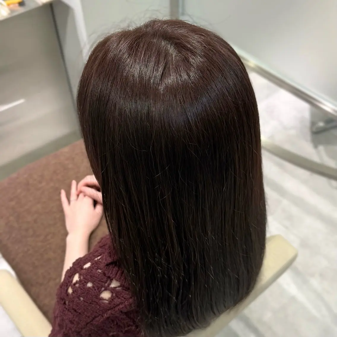 ロング ヘアカラー 福田 望実のヘアスタイル