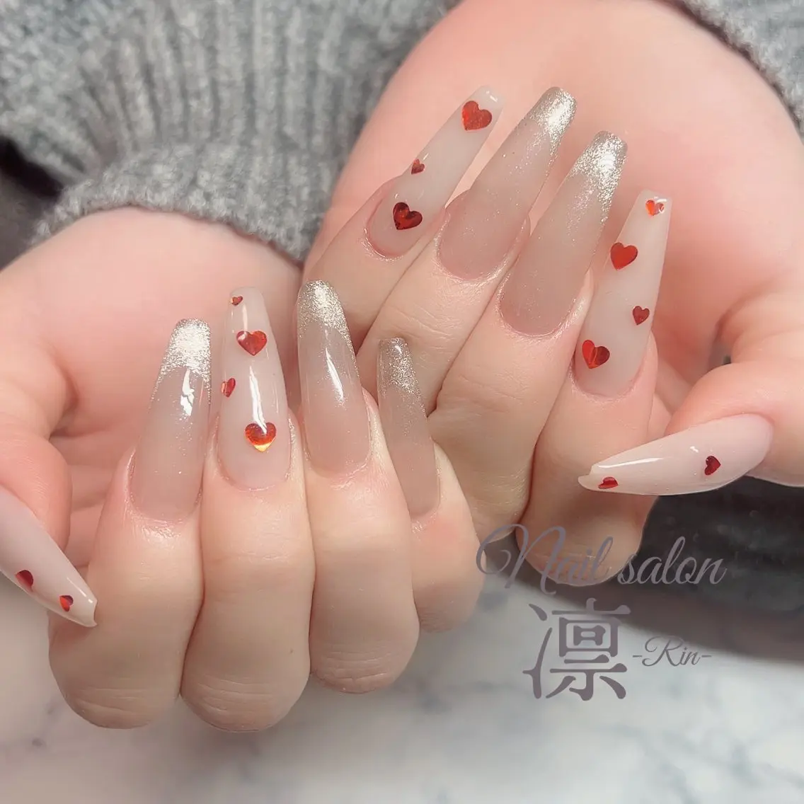 ネイル スカルプネイル private salon凛のネイルデザイン