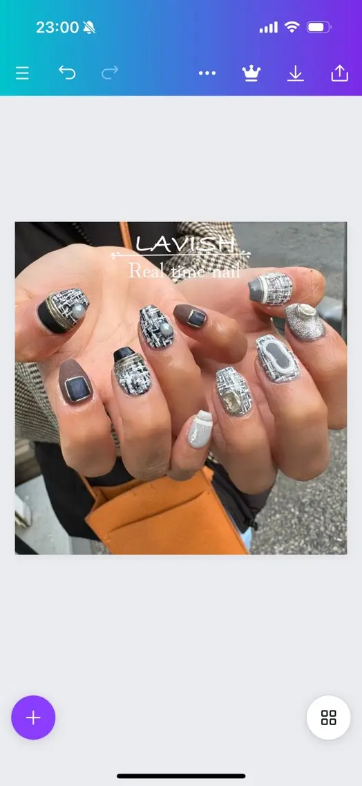 ネイル LAVISH 大和店 emi･:*+のネイルデザイン