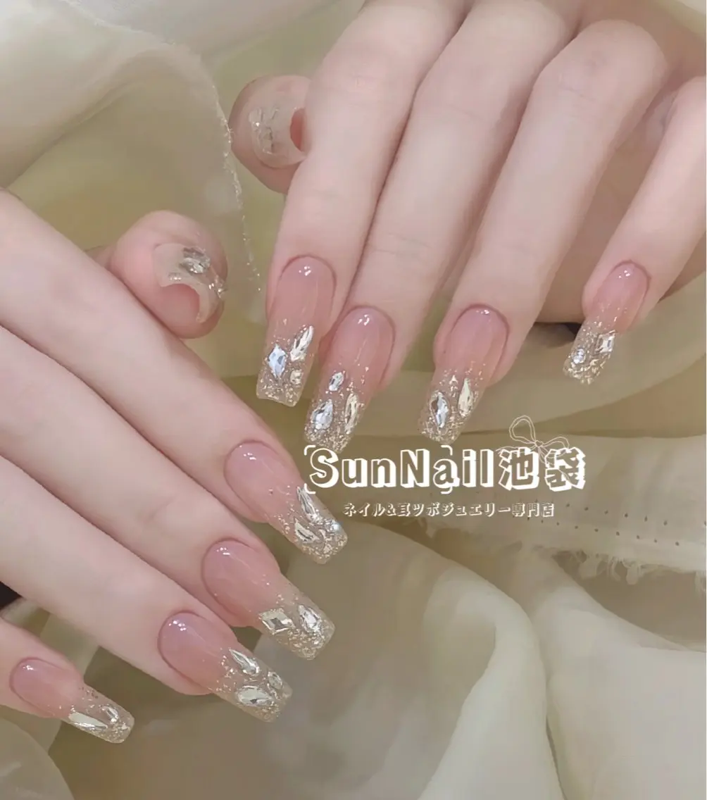 ネイル チークネイル 長さ出し フレンチネイル ガーリー 韓国ネイル Sun Nail 池袋のエステ・リラクイメージ