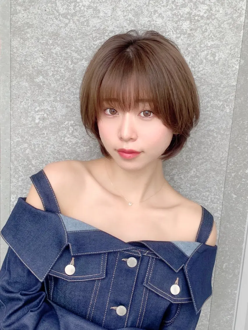 ショート カラー ショートボブ ボブ レイヤーカット 似合わせカット ショートヘア 畔上 尚也のヘアスタイル