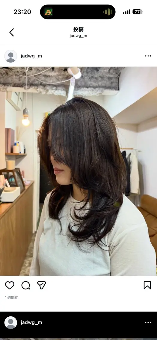 ロング レイヤーカット カット ヘアカラー ナナ/大阪心斎橋/ レイヤーカットのヘアスタイル