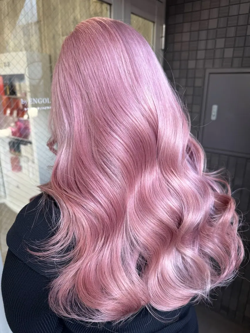 カラー ブリーチ 透明感カラー ヘアカラー 高橋 采江のヘアスタイル