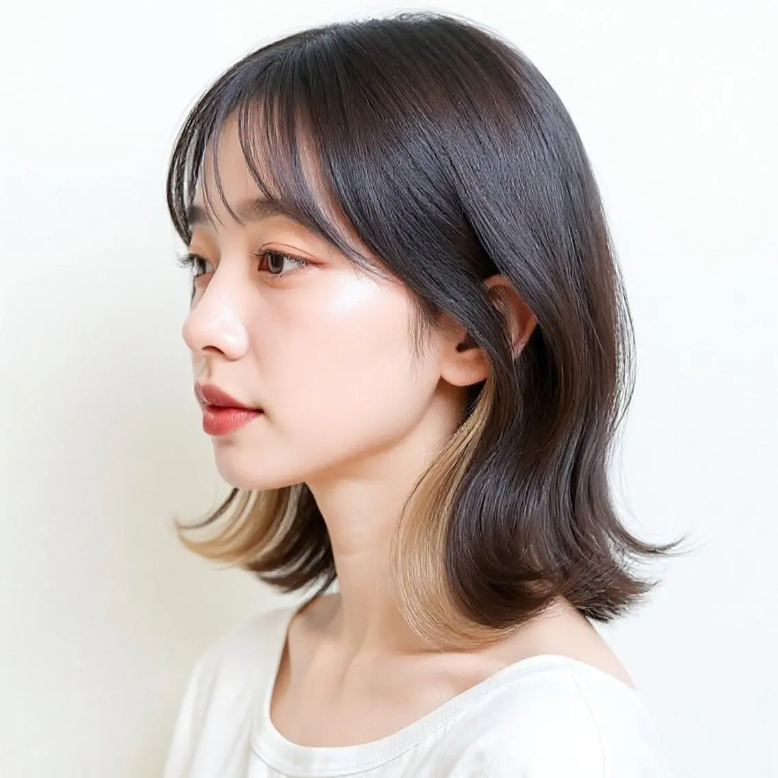 ミディアム インナーカラー◆ ダブルカラー◆ 上原のヘアスタイル
