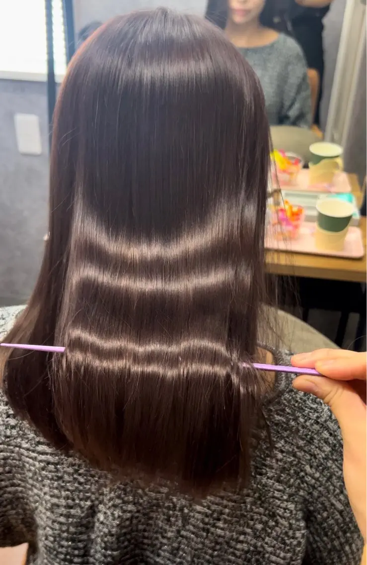 セミロング カット ヘアカラー トリートメント ヘアセット cocoa船橋🦄 chinamiのヘアスタイル