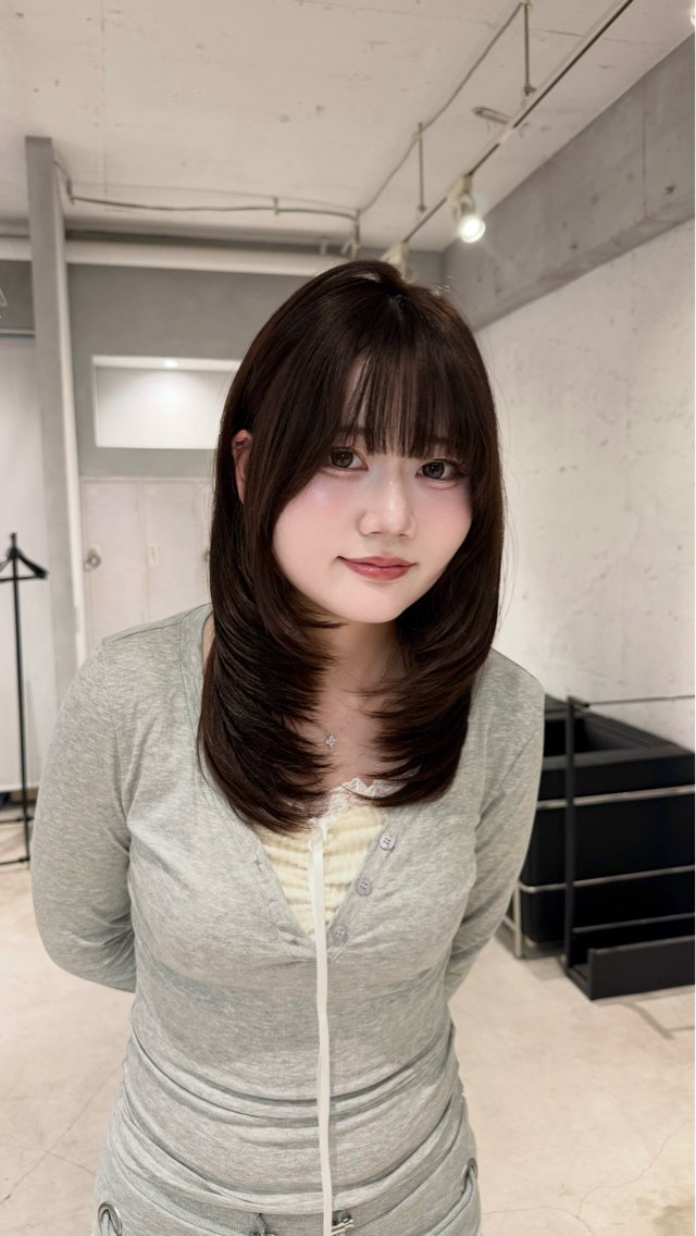 セミロング レイヤーカット カット ヘアカラー トリートメント あんな🦋レイヤー カット/透明感カラーのヘアスタイル