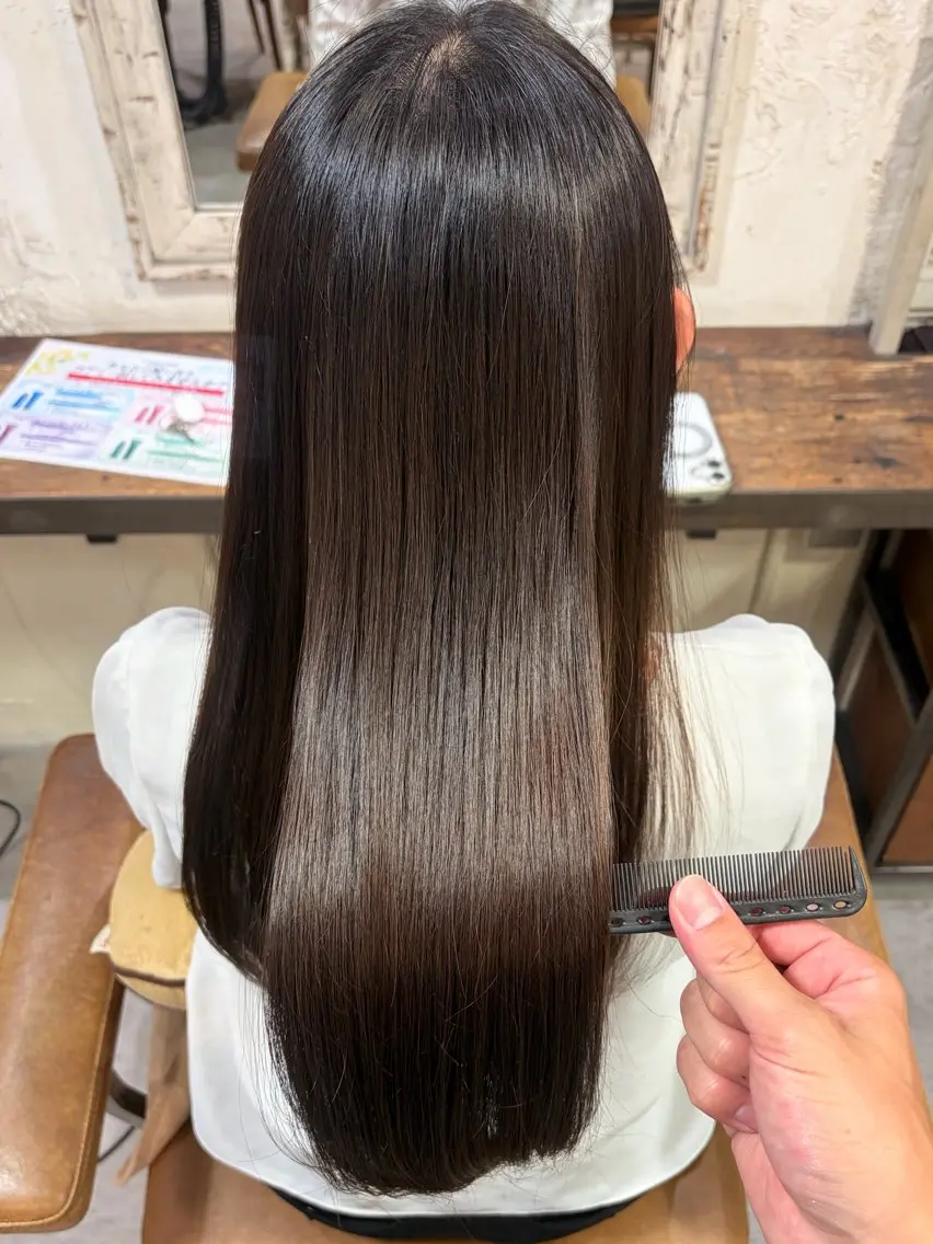 ロング 大関   愛覇 うるつや✩暖色カラーのヘアスタイル