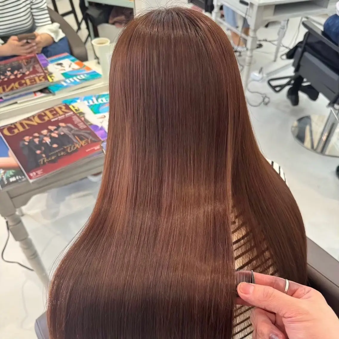 ロング 縮毛矯正 透明感カラー💫 Katsukiのヘアスタイル