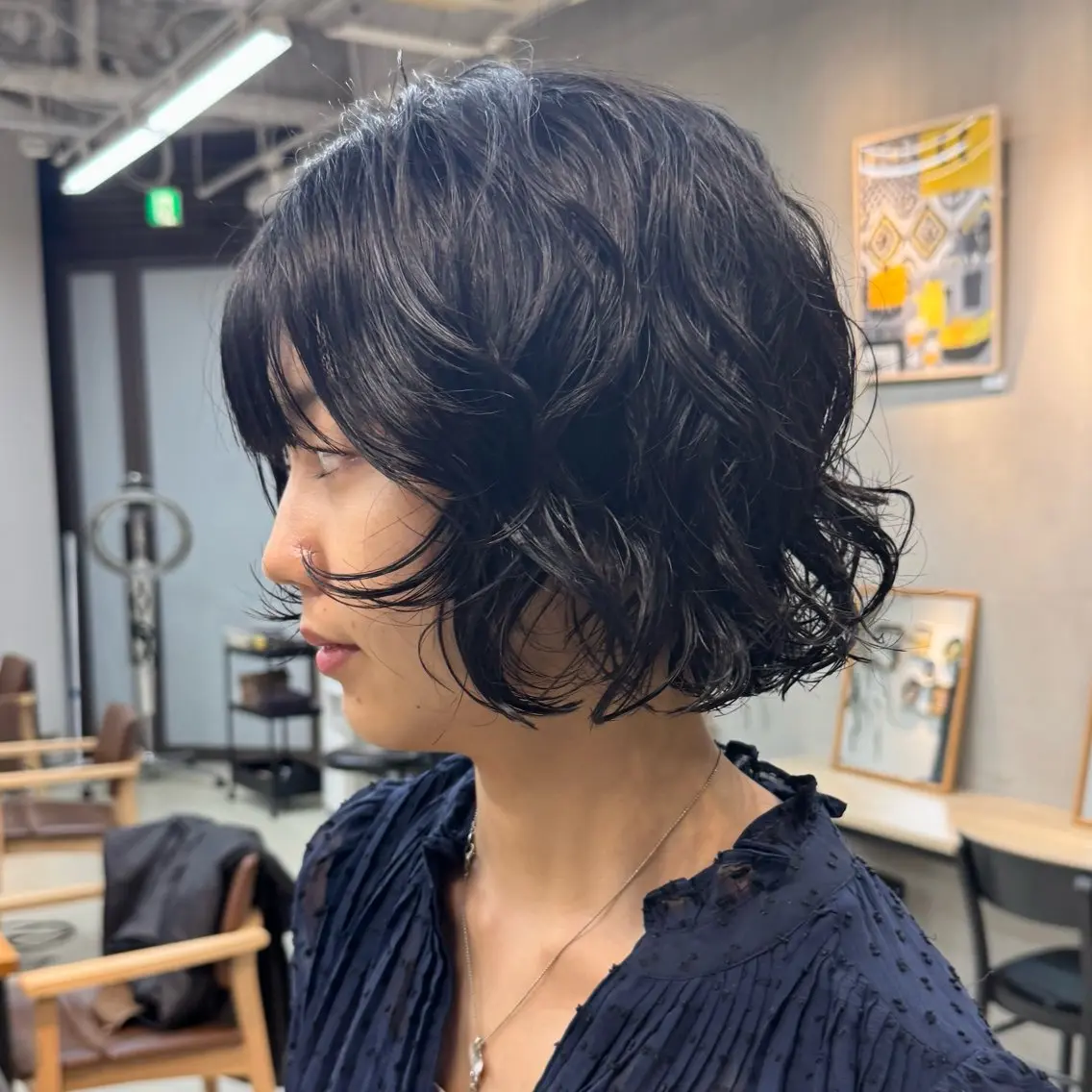 ショート パーマ ボブレイヤー ボブ レイヤーカット カット パーマ トリートメント ボブ/ショート /パーマ/shinのヘアスタイル