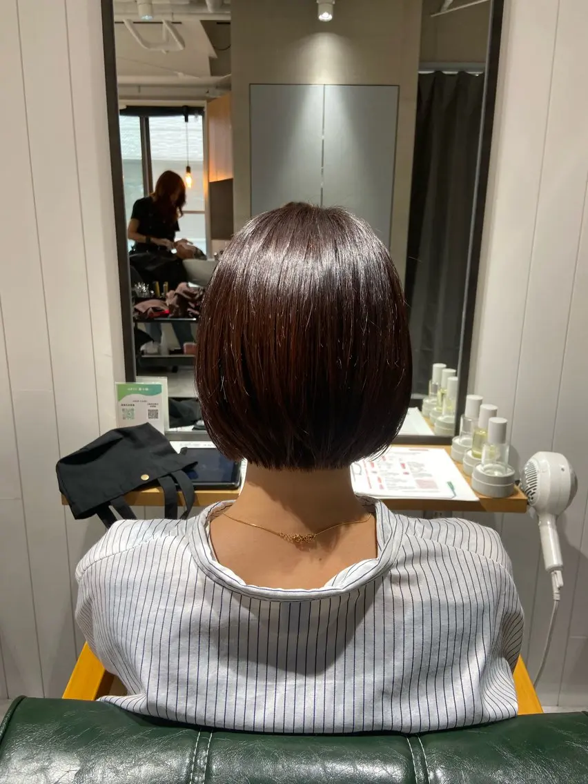 ショート カット 縮毛矯正 トリートメント 髪質改善資格保持者/ ナツミのヘアスタイル