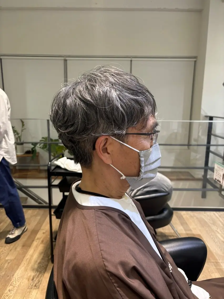 パーマ メンズ 牟田 いろはのヘアスタイル