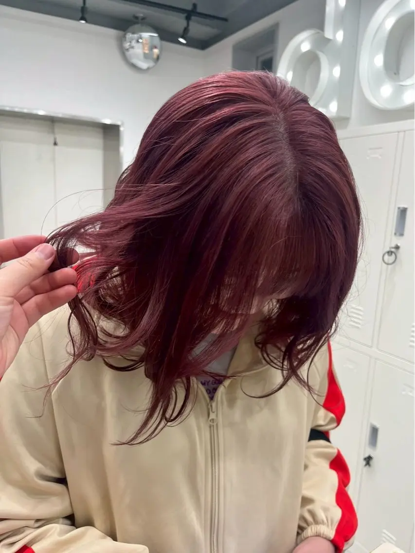ロング カラー ハイトーンカラー🐬 えりかのヘアスタイル