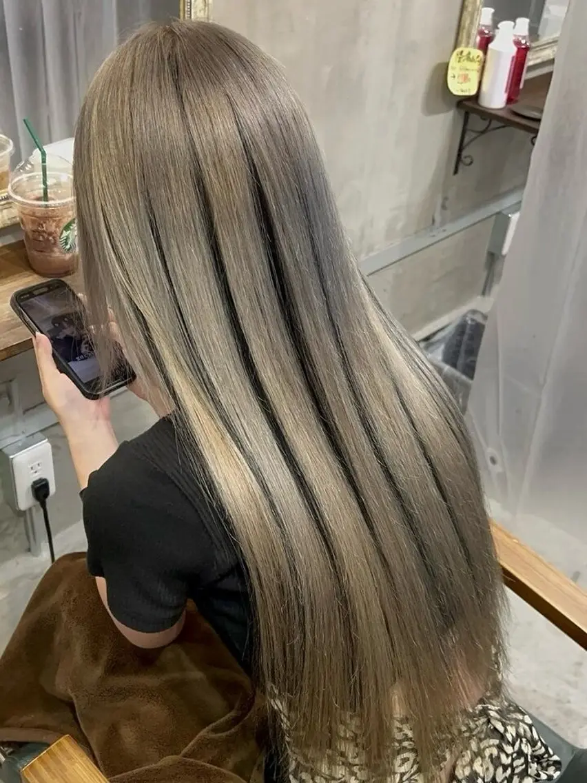 ロング 編み込みエクステ シールエクステ ボブ エクステ 外国人風カラー プルエクステ/ カラー🎀🎀ミレイのヘアスタイル