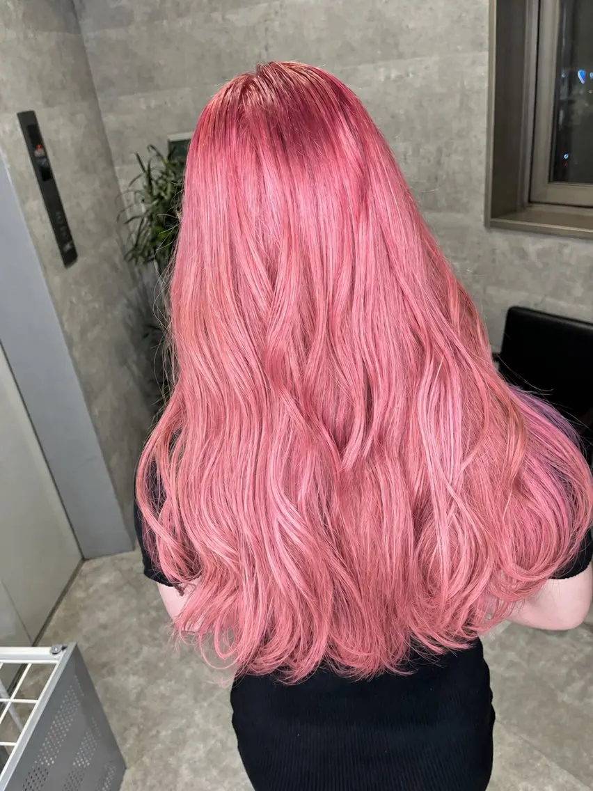 ロング カラー カット ヘアカラー トリートメント 新宿美容室 ダブルカラーのヘアスタイル
