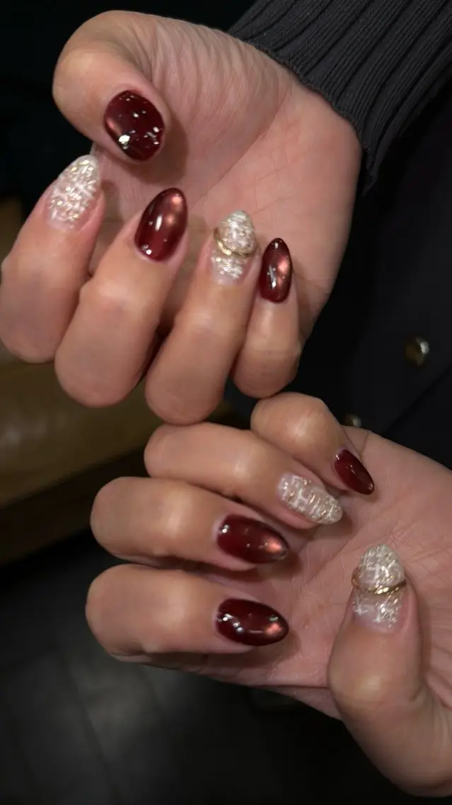 ネイル フラッシュネイル フットネイル フレンチネイル 韓国ネイル マグネットネイル SAKU nail 作島茜のネイルデザイン