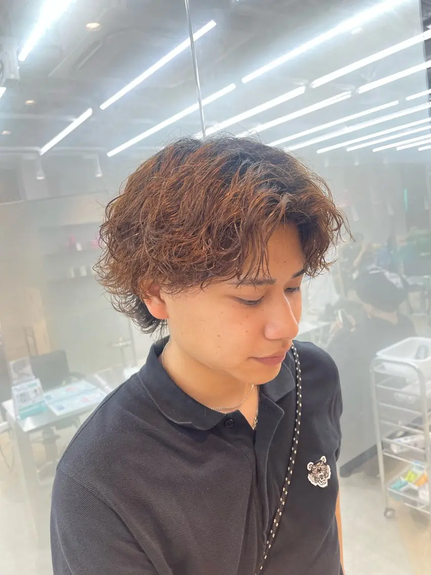 パーマ メンズ カット パーマ トリートメント 👑メンズパーマ屋 👑/栄/馬場斗生のヘアスタイル
